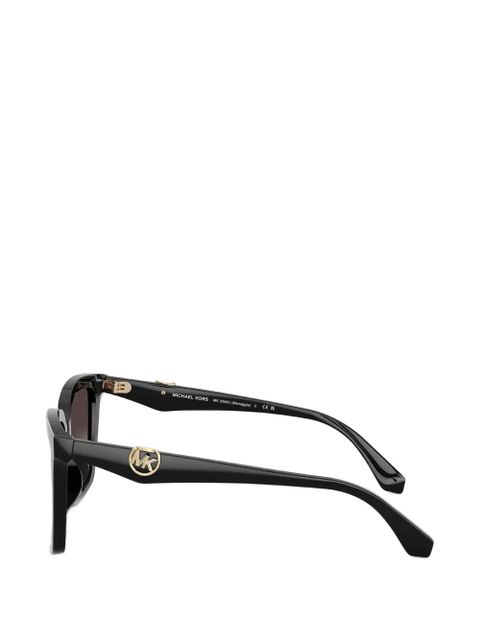 Michael Kors logo rectangle-frame sunglasses - Black