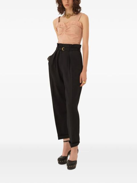 Chloé belted pleated trousers - Black - zdjęcie produktu nr 2