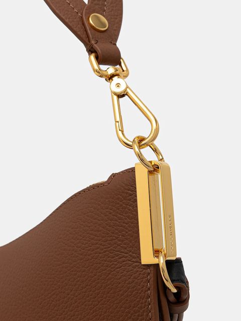 Coccinelle torebka skórzana COCCINELLESUNUP kolor brązowy E1.QKF.13.02.01