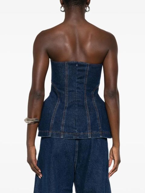 Magda Butrym denim corset - Blue