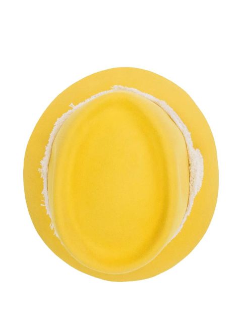 Loro Piana felt fedora hat - Yellow - zdjęcie produktu nr 2