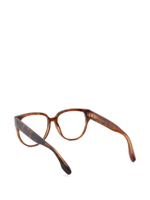 Victoria Beckham geometric full-rim glasses - Brown