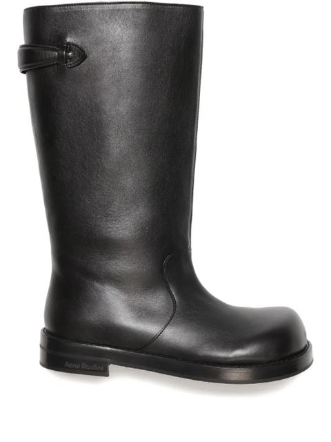 Acne Studios buckle-detailing knee-high boots - Black - zdjęcie produktu nr 2