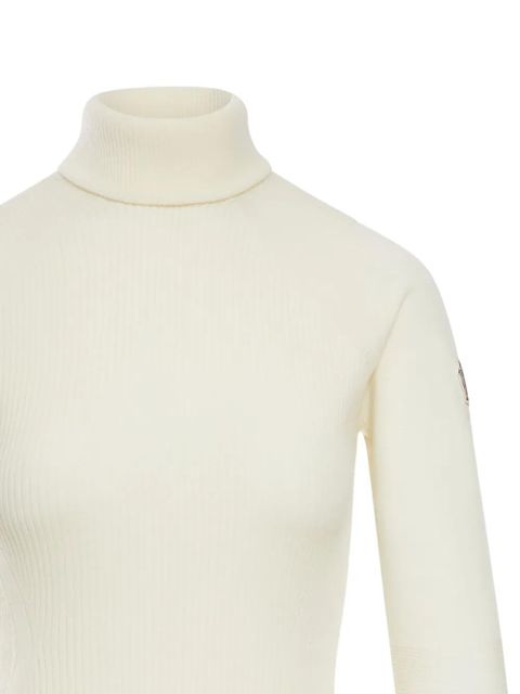 Moncler Grenoble roll-neck logo-patch sweater - Neutrals - zdjęcie produktu nr 2