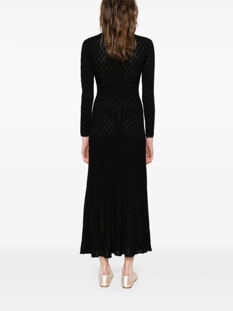 SANDRO knitted midi dress - Black