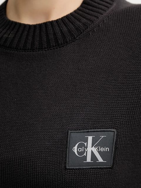 Calvin Klein Jeans sweter bawełniany damski kolor czarny LV047D351G
