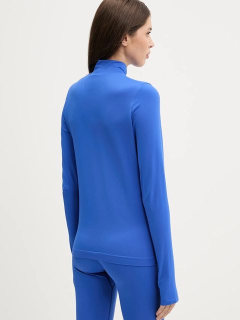 Pangaia longsleeve Plant-Stretch Zipped Long Sleeve Top damski kolor niebieski 10002426 - zdjęcie produktu nr 2
