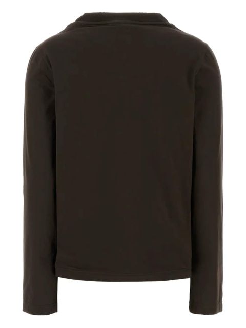 Prada logo appliqué sweater - Brown - zdjęcie produktu nr 2