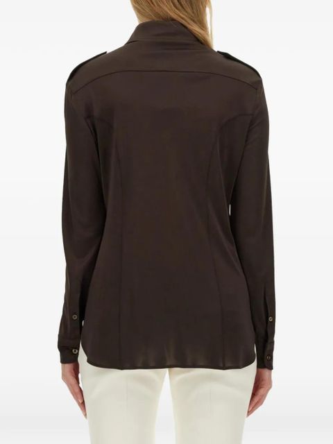 TOM FORD patch-pocket shirt - Brown