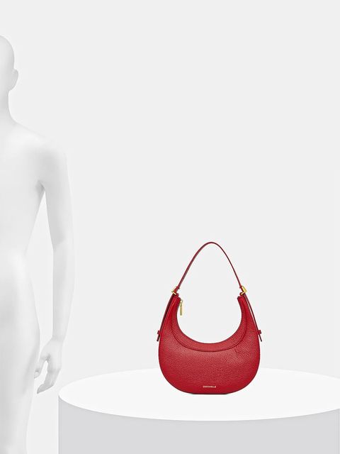 Coccinelle torebka skórzana kolor czerwony E5 PIP 53 01 01