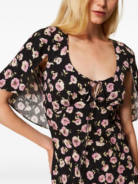 TWINSET floral-print maxi dress - Black