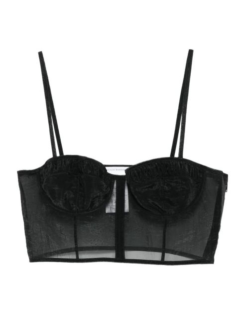 Cecilie Bahnsen Anya bustier top - Black - zdjęcie produktu nr 1