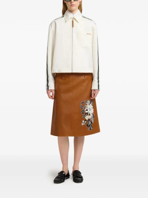 Marni striped zip shirt - White - zdjęcie produktu nr 2