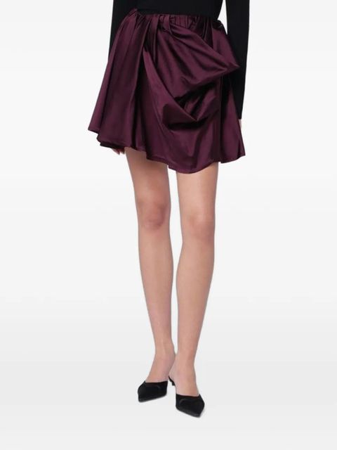 GANNI draped short skirt - Purple - zdjęcie produktu nr 1