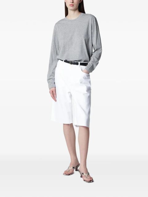 Róhe mélange-effect long-sleeve T-shirt - Grey - zdjęcie produktu nr 2