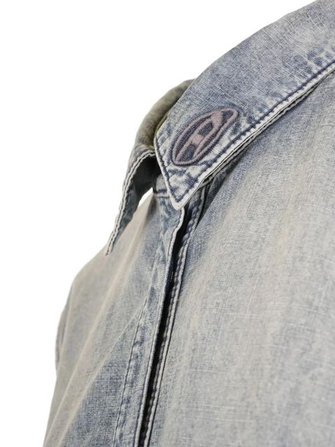 Diesel drawstring denim midi dress - Blue