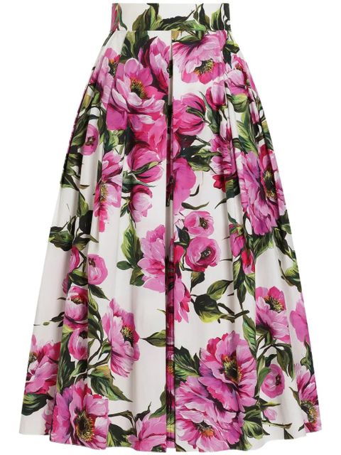 Dolce & Gabbana printed midi skirt - White - zdjęcie produktu nr 1