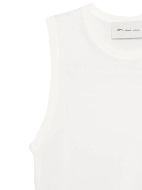 AMI Paris crew-neck sleeveless T-shirt - Neutrals