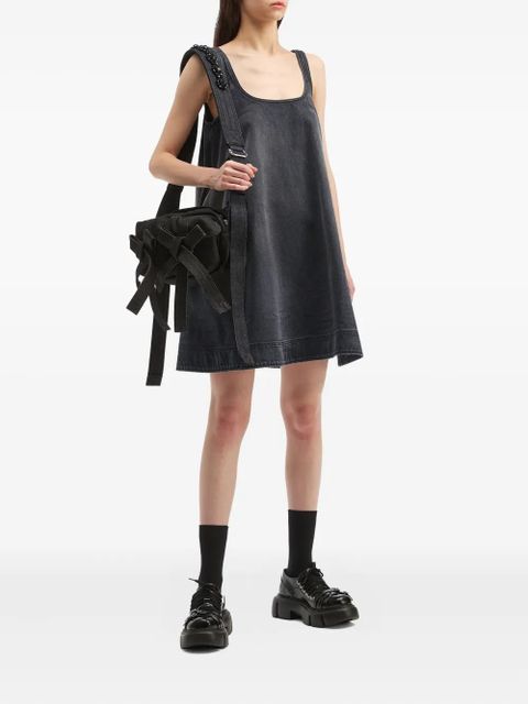 Simone Rocha beaded appliqué mini dress - Grey