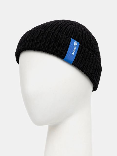 Karl Lagerfeld Jeans czapka bawełniana kolor czarny B1M33060