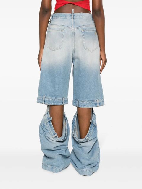 The Attico Ashton mid-rise wide-leg jeans - Blue