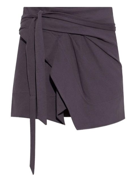 ISABEL MARANT Berenice wrap-effect mini skirt - Purple - zdjęcie produktu nr 1