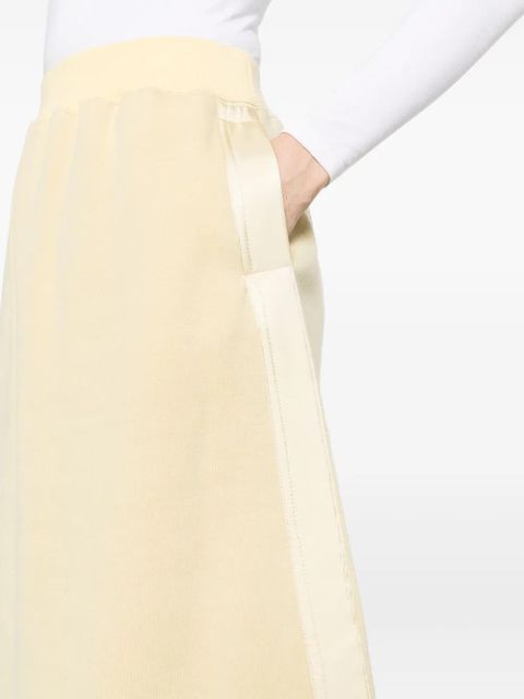 Jil Sander virgin wool-blend midi skirt - Yellow - zdjęcie produktu nr 2