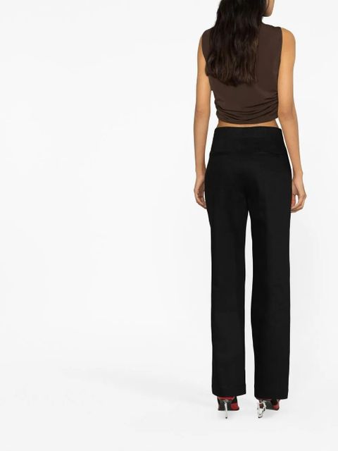 JW Anderson panelled straight-leg trousers - Black - zdjęcie produktu nr 2