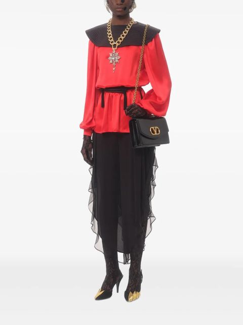 Valentino Garavani georgette balloon trousers - Black