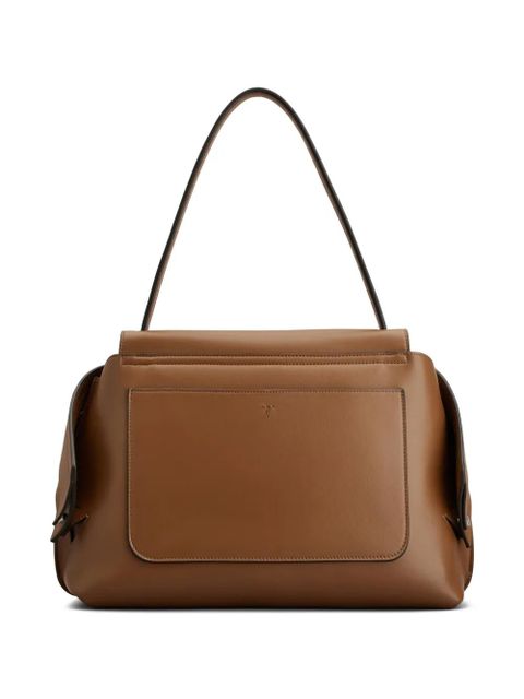 Tod's folded leather shoulder bag - Brown