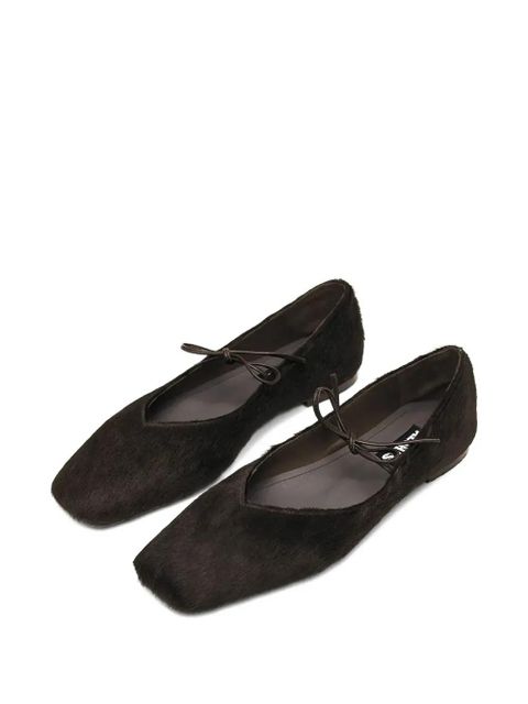 ALOHAS Sway square toe tie ballet flats - Brown - zdjęcie produktu nr 2