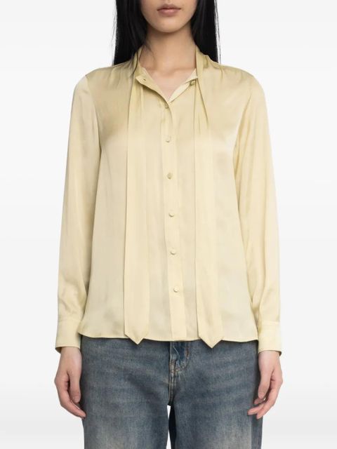 Zadig&Voltaire Tulba satin shirt - Neutrals