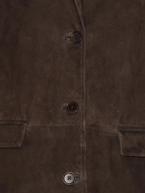 ROTATE BIRGER CHRISTENSEN suede blazer - Brown