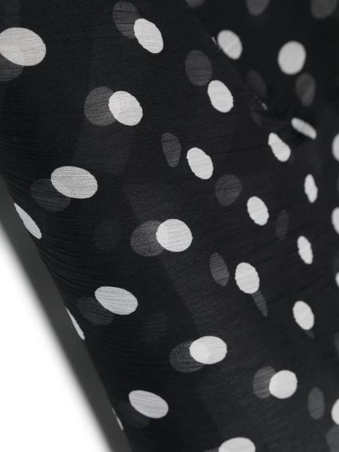 Dolce & Gabbana polka-dot silk scarf - Black
