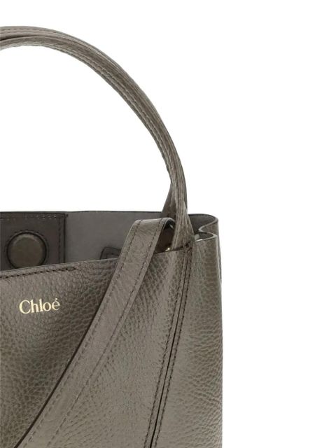 Chloé leather chain-detail shoulder bag - Grey