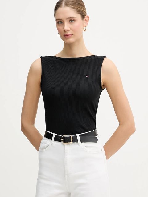 Tommy Hilfiger top kolor czarny WW0WW47807 - zdjęcie produktu nr 1