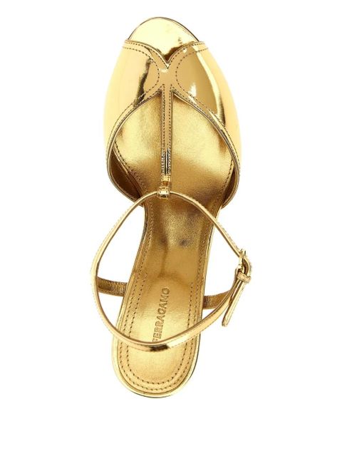 Ferragamo 70mm Ely sandals - Gold