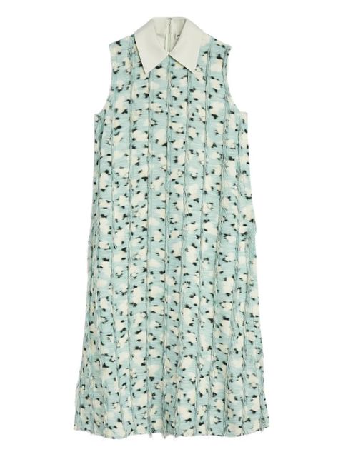 Jil Sander fringe-detailing midi dress - Green - zdjęcie produktu nr 1