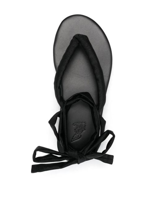 Ancient Greek Sandals puffy lace-up sandals - Black