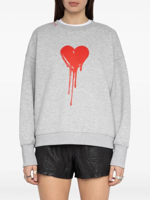 Zadig&Voltaire Oscar heart sweatshirt - Grey