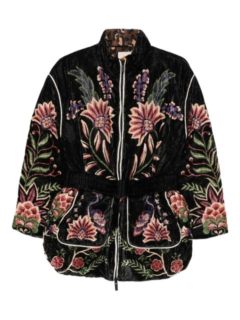 FARM Rio floral-embroidered jacket - Black - zdjęcie produktu nr 1