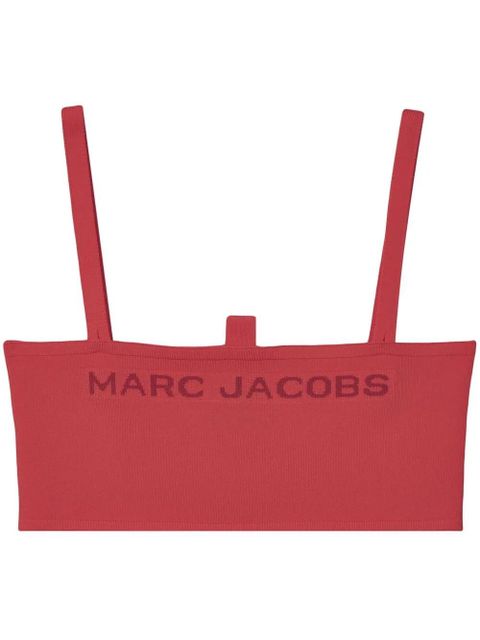 Marc Jacobs The Bandeau knitted crop top - Red - zdjęcie produktu nr 1