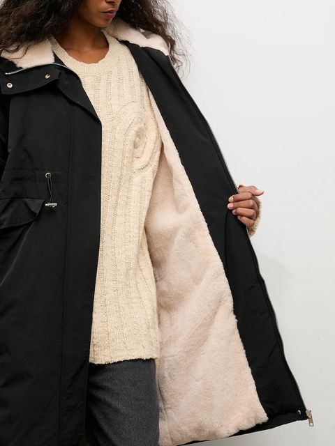 Answear.LAB parka kolor czarny przejściowa