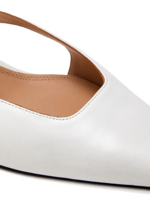 The Attico Diane slingback pumps - White