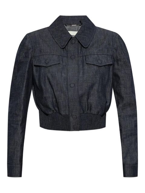 FENDI buttoned elastic-waist jacket - Blue - zdjęcie produktu nr 1