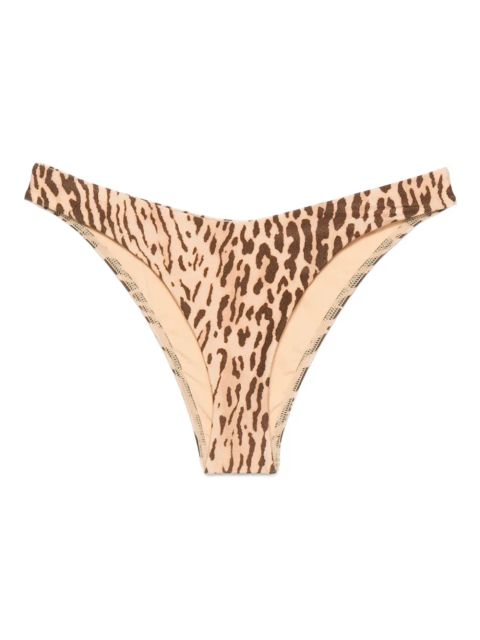 ZIMMERMANN leopard-print bikini briefs - Neutrals