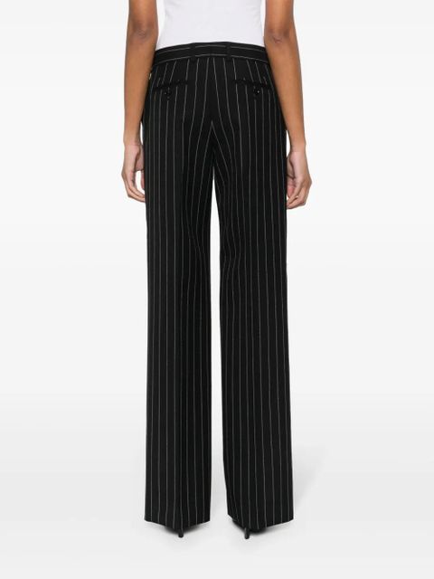 Dolce & Gabbana pinstriped straight-leg trousers - Black
