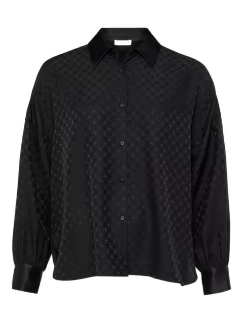 ERES patterned silk shirt - Black - zdjęcie produktu nr 1