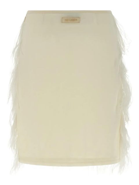 The Attico side zip-fastening mini skirt - Neutrals - zdjęcie produktu nr 1