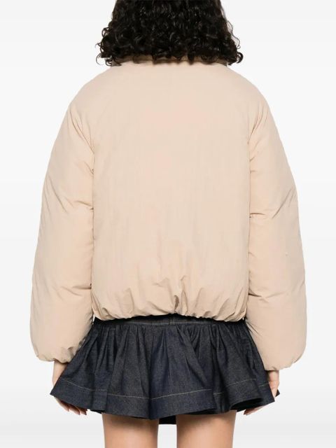 SANDRO zip-up puffer jacket - Neutrals